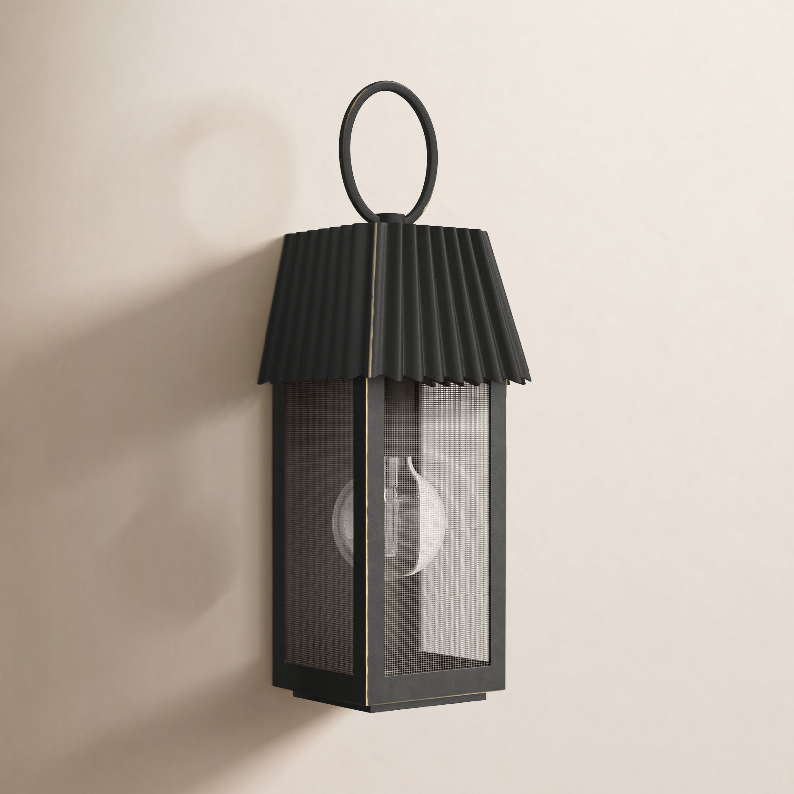 Godin Single Light Outdoor Wall Light, 16.50" H x 6.25" W x 5.25" D , Oil Rubbed Bronze