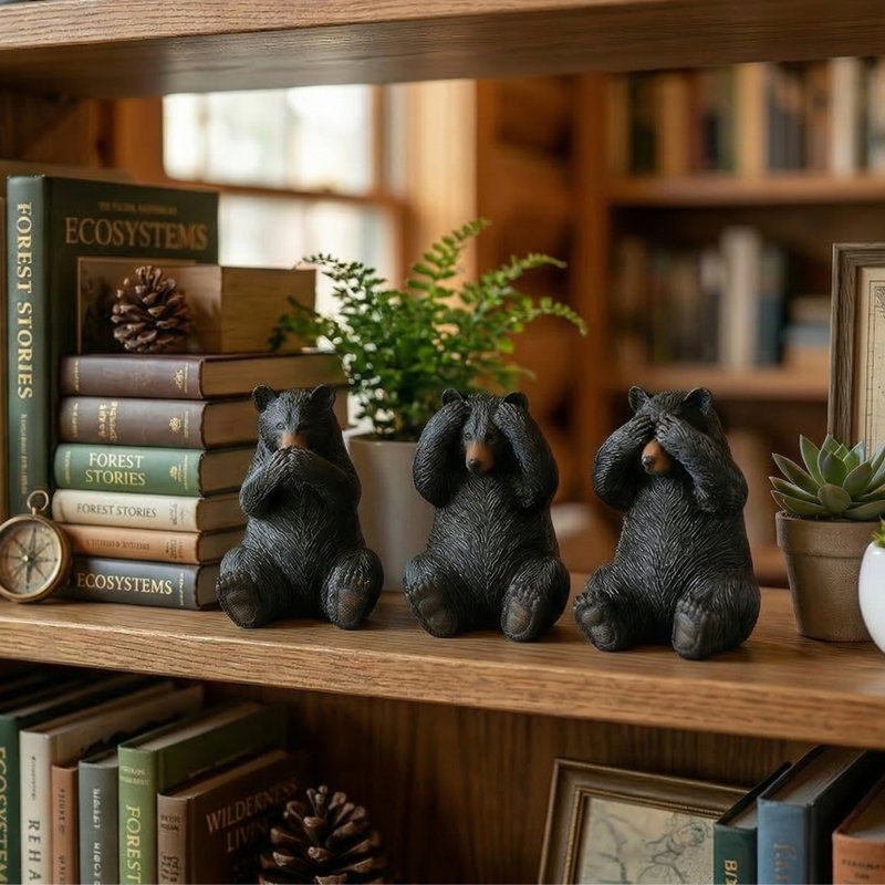 Ensemble de 3 figurines en résine
