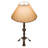 Rustic Lodge Metal Buffet Lamp