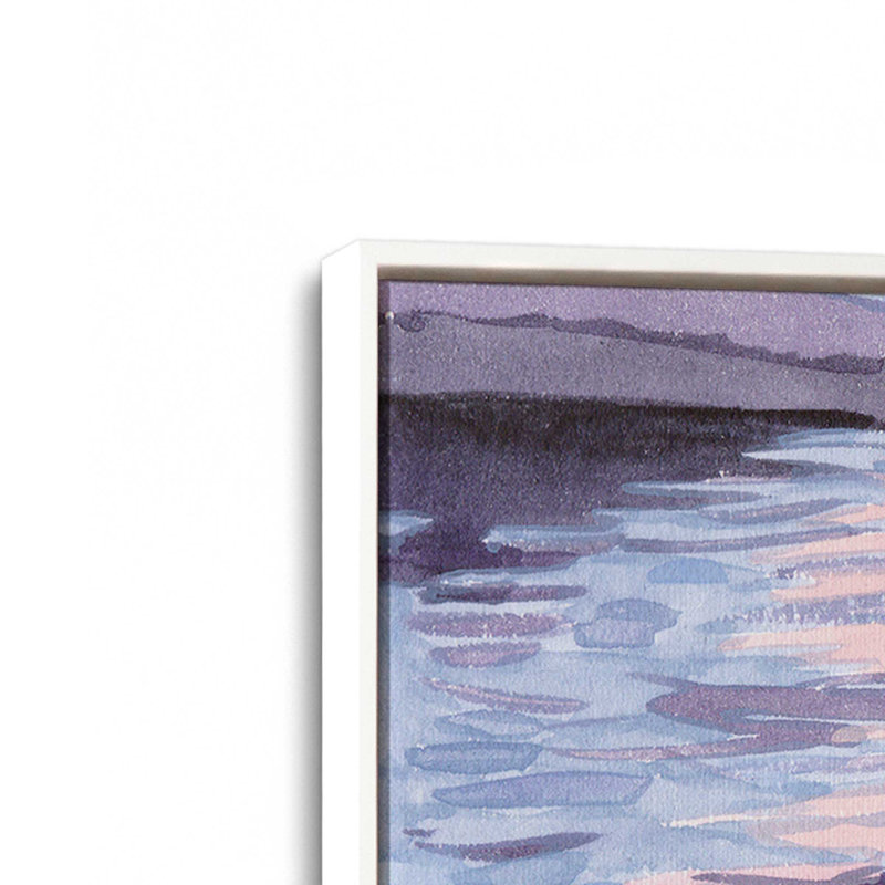 «Blush of the Sunset Sun II» par Melissa Wang, reproduction d'art, H 32 po x l 24 po, Blanc