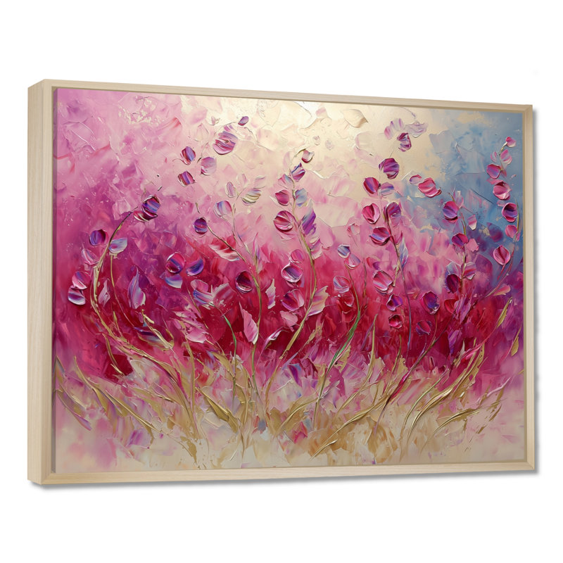 Jamerson - Floral Wall Art, 34" H x 44" W, Impression encadrée flottante, Crème, crème