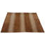 Tapis rayé beige / brun en coton / laine 6 pi 7 po x 7 pi 11 po