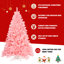 Sapin de Noël artificiel rose 6 pi