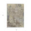 Tapis intérieur lavable abstrait beige et brun 8 pi x 10 pi