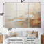 «Beige and Brown Paint Fusion», ensemble d'art mural abstrait sur toile-111756674-112014530