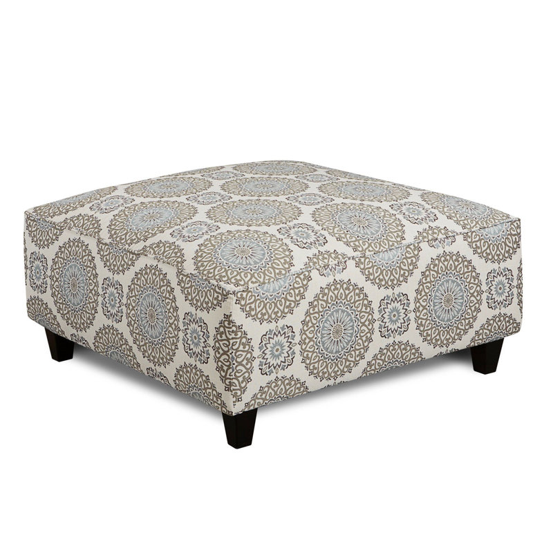 Repose-pieds Caryssa, Mélange de polyester gris / beige