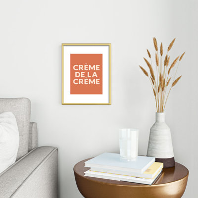Lyman Creative Co Creme de la Creme French Retro Metal Framed Art Print