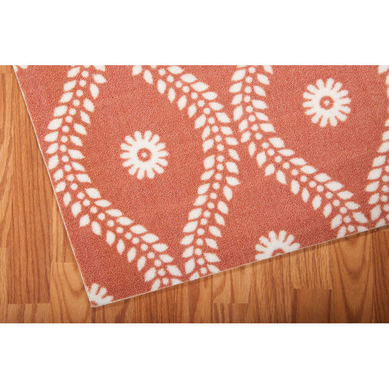 Tapis rouille moderne Dian, Rectangle 7 pi 9 po x 10 pi 10 po