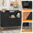 40" Microwave Cabinet, Sideboard Buffet, Coffee Bar Cabinet With Adjustable Shelves, 2 Drawers, 2 Doors-1609154567