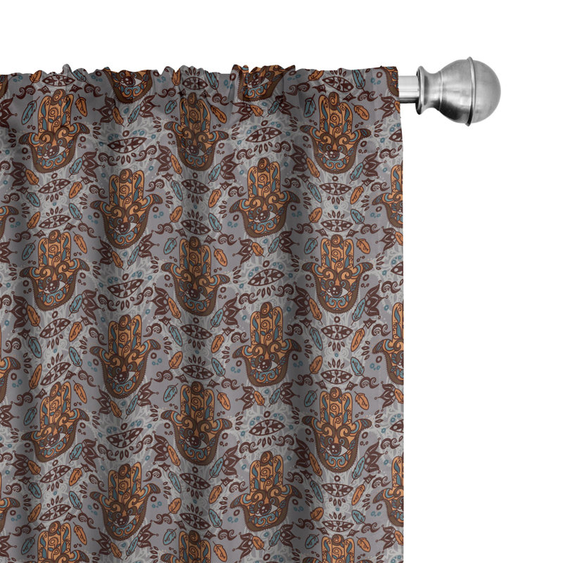 Evil Semi-Sheer Rod Pocket Sliding Panel, 28" x 84"