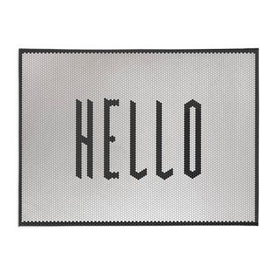 Penny Tile Hello Kitchen Mat