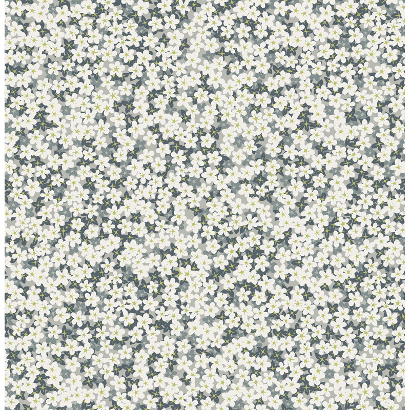 Floral Roll, Gray