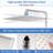 12" Rainfall Shower Head With Strong Arm, Stable And 12 Inch Stainless Steel Rain Adjustable Extension Arm