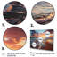 Coucher de soleil horizon III - art mural côtier pour le salon-116717506-116717507