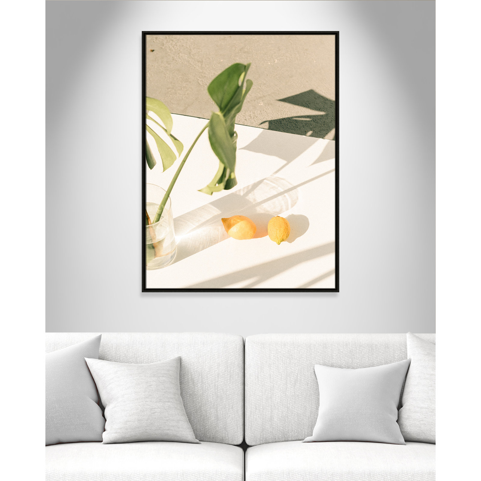 Citrus and Palms Print, 41.5'' H x 31.5'' W x 2'' D, Espresso Framed