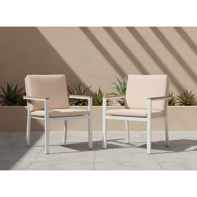 Chaise avec accoudoirs d'extérieur Boaz