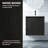 Bathroom Vanity Cabinet with Sink  Wall Mounted Bathroom Vanities with Ceramic Sink Floating Fluted Sink Vanity with Drawers,Modern,-1129335159-1139921607
