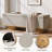 50.39" Upholstered Storage Bench With Padded Seat And Safety Hinge, Load Up To 330 Lb, Beige + Wood Color