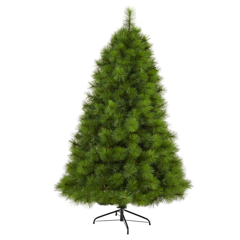Lighted Artificial Pine Christmas Tree, 6' H