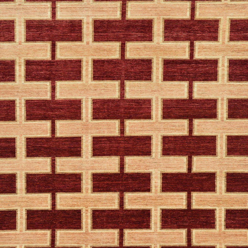 Tapis abstrait moderne 312, Carré 4 pi