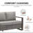 Allcot Patio Outdoor PE Wicker Sofa With Cushions-594038419-541013428