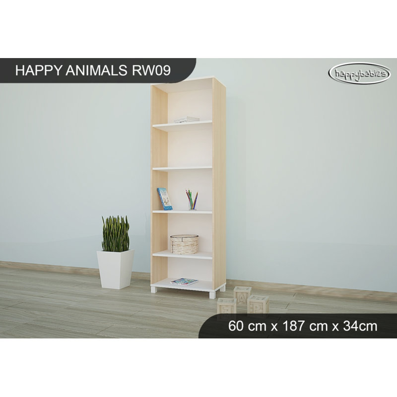 Cube Unit Kids Bookcase, 177cm H x 45cm W x 34cm D, Bright Pear Tree