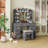 Makeup Vanity with 3-color Lighting Mirror, Outlets, Stool, Storage Drawers and Cabinet-167478797