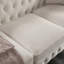Canapé Chesterfield en tissu beige (beige)-1476632338