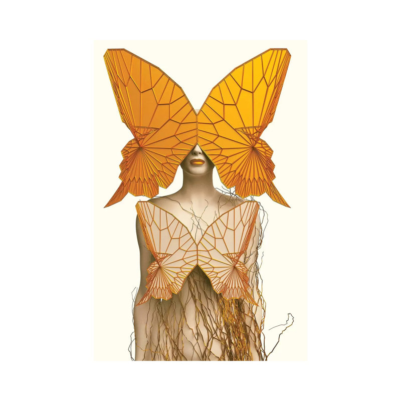 Transformation I - impression d'art graphique, Toile tendue, Aucun mat, H 12 po x l 8 po x P 0,75 po