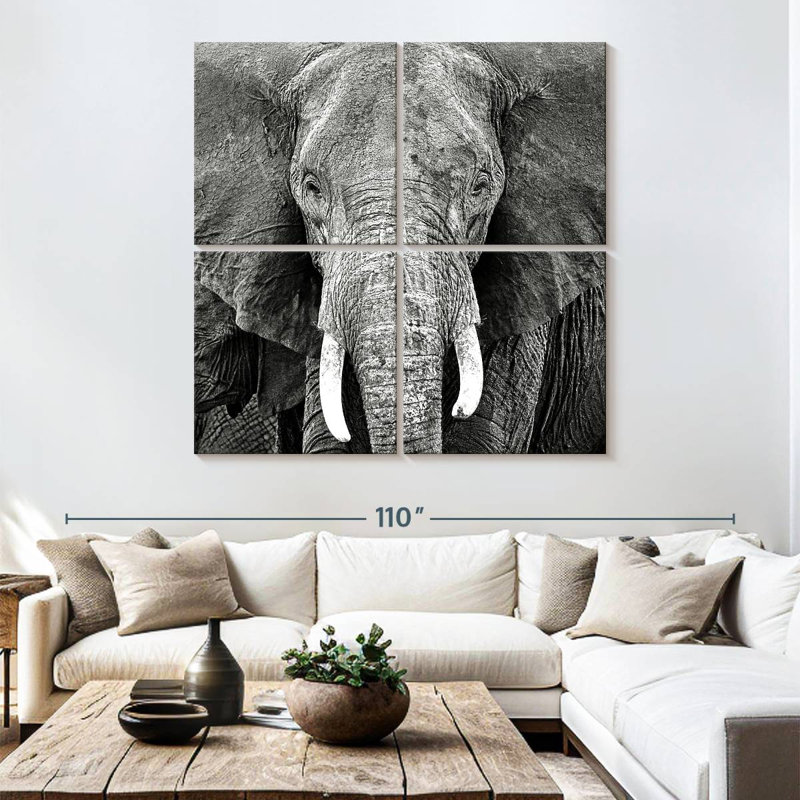 Brampt Elephant Wrinkles, 74" H x 74" W