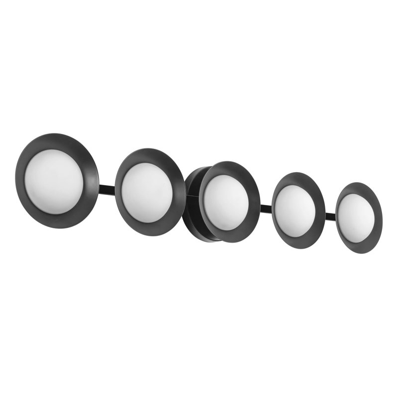 Cleo 36-in Gold dimmable LED Bathroom Vanity Light, Matte Black