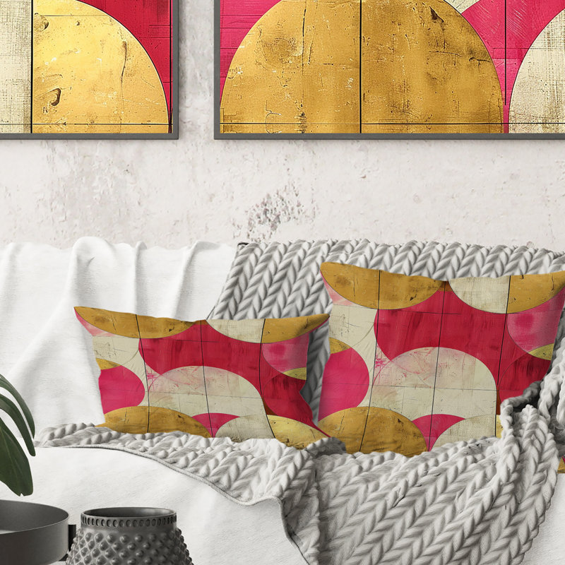 Coussin lombaire rétro Mid-Century
