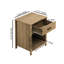 Tables de chevet en bois compactes avec rangement, conception compacte moderne pour la chambre à coucher