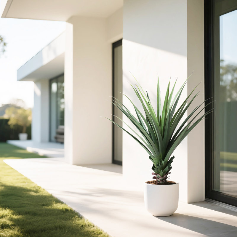Agave plante artificielle avec pot, H 47 po x l 7 po x P 8 po