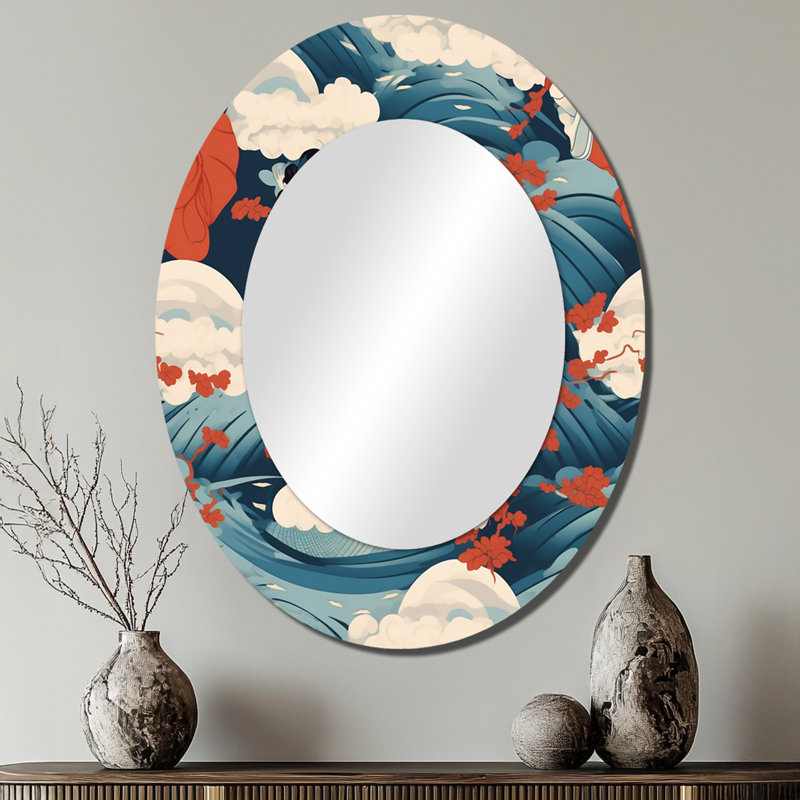 Miroir mural Ukiyo, 40 po x 30 po