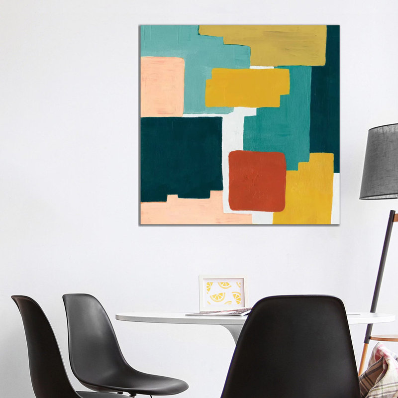 Block Abstract II by Grace Popp - Wrapped Canvas Painting, 93.98 cm H x 93.98 cm W x 3.175 cm D