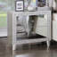 Table de chevet Glam avec 2 tiroirs et façade en miroir, finition champagne