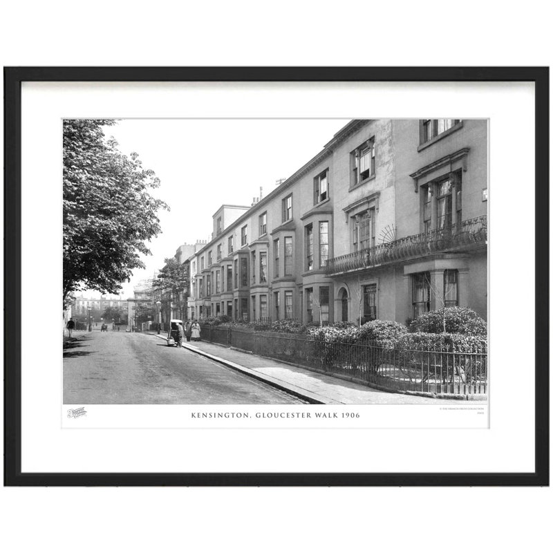 Kensington, Gloucester Walk 1906 by Francis Frith - Single Picture Frame Print, 28cm H x 36cm W x 2.3cm D