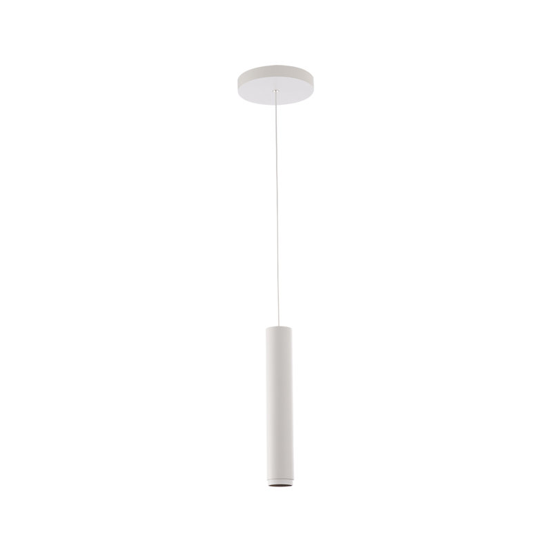 Luminaire suspendu à DEL 13,5 po Silo, Blanc / blanc, 3000