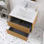 24 In. W Single Sink Wall Mounted Bath Vanity With White Basin-794745859
