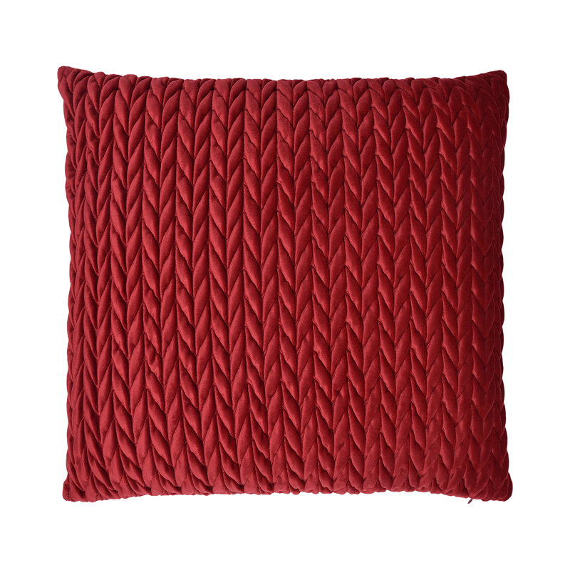 Amory Chevron Square Scatter Cushion Cushion With Filling, Claret