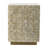 14x14x18" Square Capiz Stool, Cream