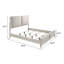 Lit avec DEL, boucle gris clair-1528947776