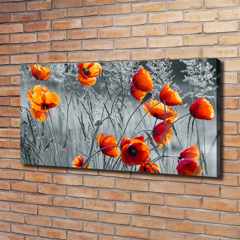 Field Poppies - Wrapped Canvas Print