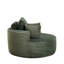 Canapé-lit simple en velours côtelé et éponge, moelleux et confortable, avec oreiller intégré, sans assemblage, et fauteuil moderne en mousse. Coussin de 127 cm (50 pouces).-199078669-199078707