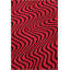 Tapis décoratif moderne en spirale ondulé noir Mira-2145250524
