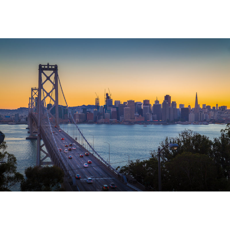 Aindrea San Francisco Skyline by Bluejayphoto - Wrapped Canvas Print, 61cm H x 91cm W x 3.8cm D