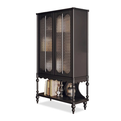 Black Solid Wood + Glass Display Cases