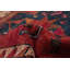 Tapis de couloir unique en laine 3 pi 8 po x 11 pi 10 po rouge Melis