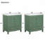 Ensemble de meuble-lavabo avec lavabo en céramique, tablette de rangement et tiroirs divisés-29410918-29410912